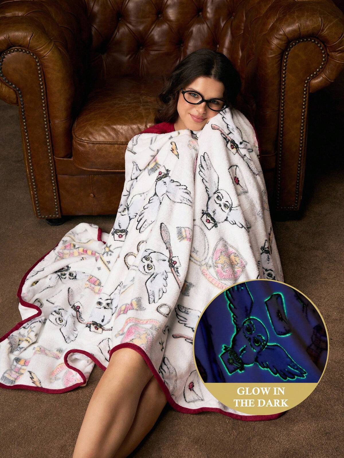 Rick and Morty X SHEIN Cartoon & Letter Pattern Flannel Blanket,Spring / Winter
