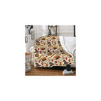 Wizard Magic Blanket - Premium Flannel, 3D Printed Pattern, Comfortable Blanket for Bedroom Sofa Bed Car (50 * 60 in), Orange